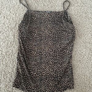 Cheetah Fitted Sleeveless Camisole